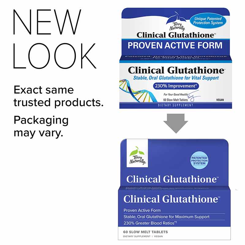 Terry Naturally Clinical Glutathione, 60 Tablets Terry Naturally Clinical Glutathione, 60 Tablets