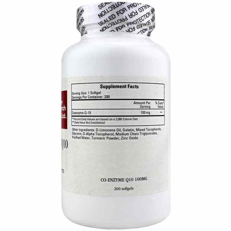 Co-Enzyme Q10 100 Mg, 200 Softgels, by Cardiovascular Research, image #2