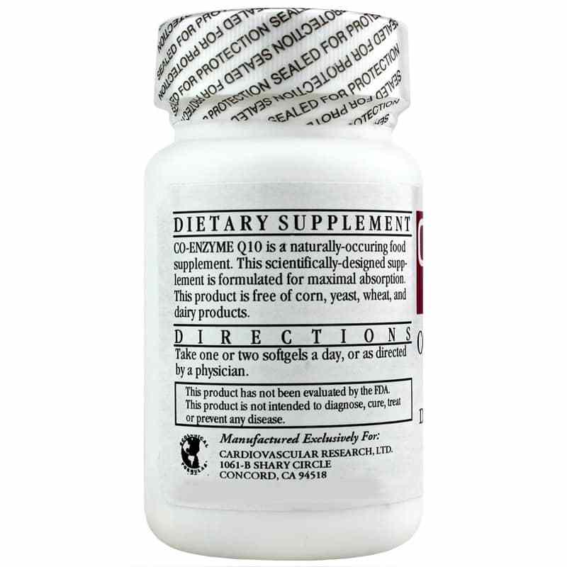 Co-Enzyme Q10 200 Mg, by Cardiovascular Research, image #3