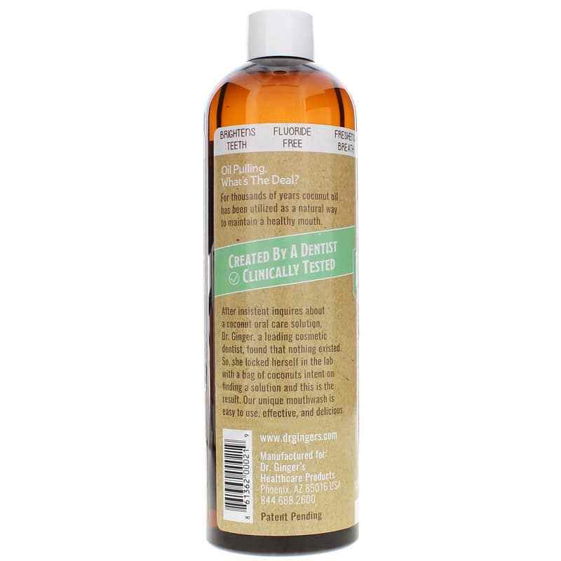 Coconut Oil Mouthwash, 12 Oz, by Dr. Gingers, image #3