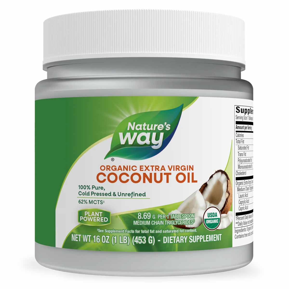 Coconut Oil Organic Extra Virgin, by Natures Way