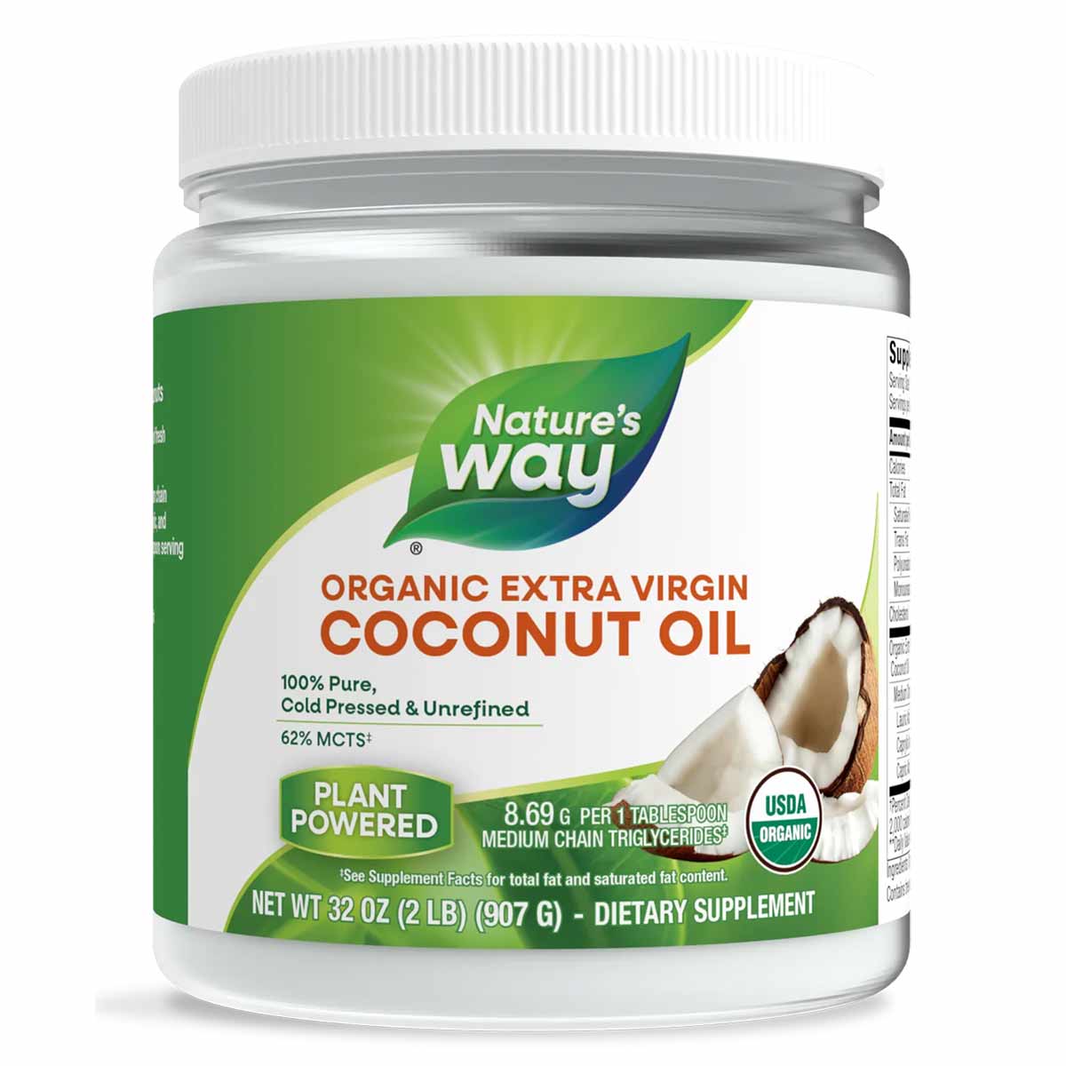 Coconut Oil Organic Extra Virgin, by Natures Way