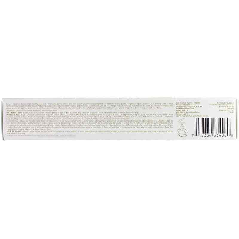 Coconut Oil Toothpaste Coconut Mint, by Desert Essence, image #2