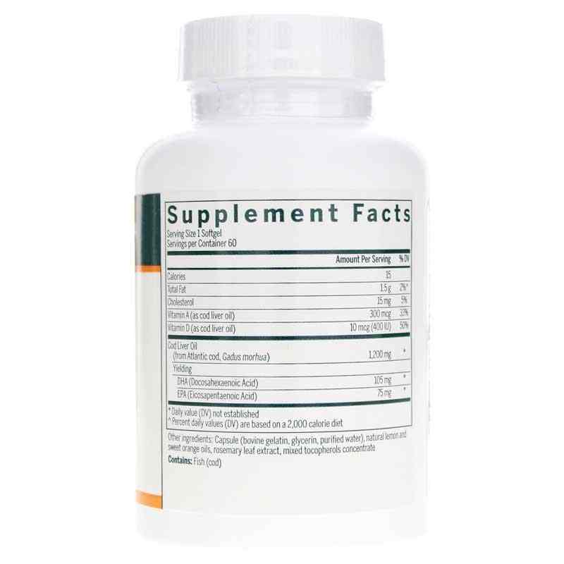 Cod Liver Oil DHA/EPA Forte Capsules, by Genestra, image #2