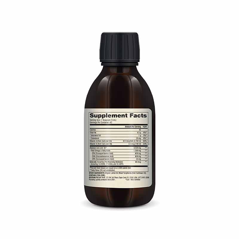 Cod Liquid Cod Liver Oil Liquid, Dr. Mercola – Natural Healthy Concepts
