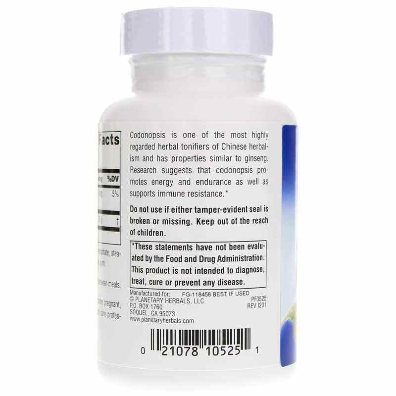 Codonopsis 750 Mg, 60 Tablets, by Planetary Herbals, image #3