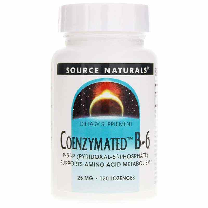 Coenzymated B-6 25 Mg, 120 Lozenges, by Source Naturals