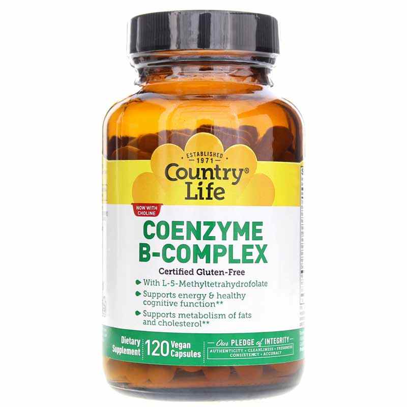 Coenzyme B-Complex Caps, 120 Vegan Capsules, by Country Life