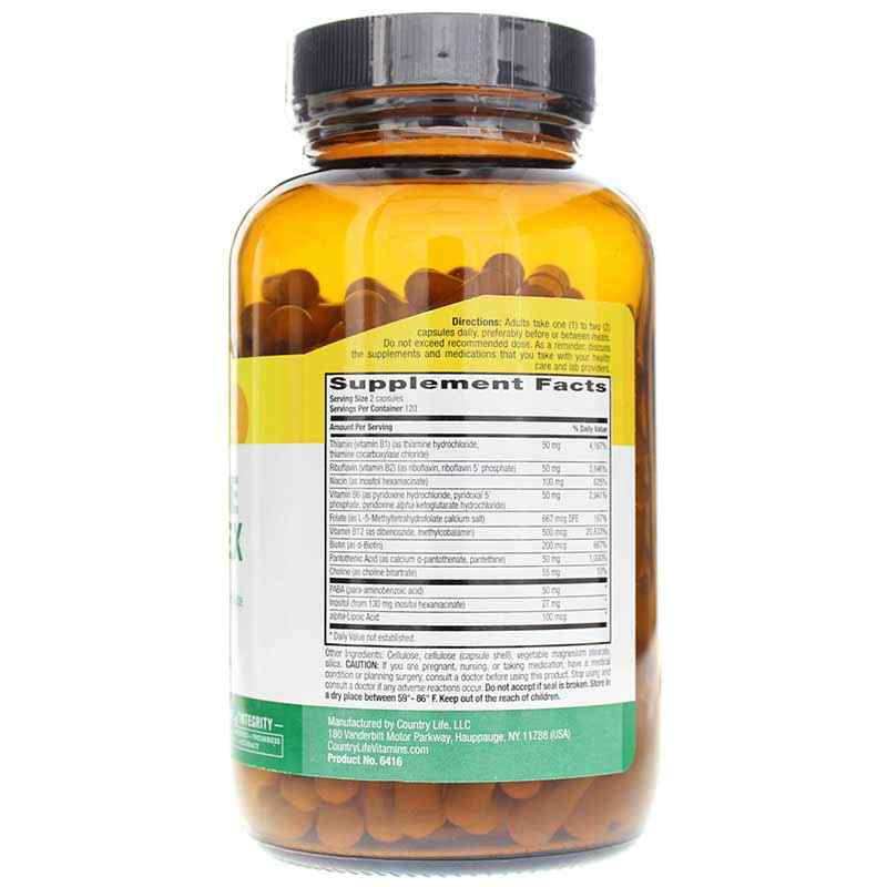 Coenzyme B-Complex Caps, 240 Vegan Capsules, by Country Life, image #2