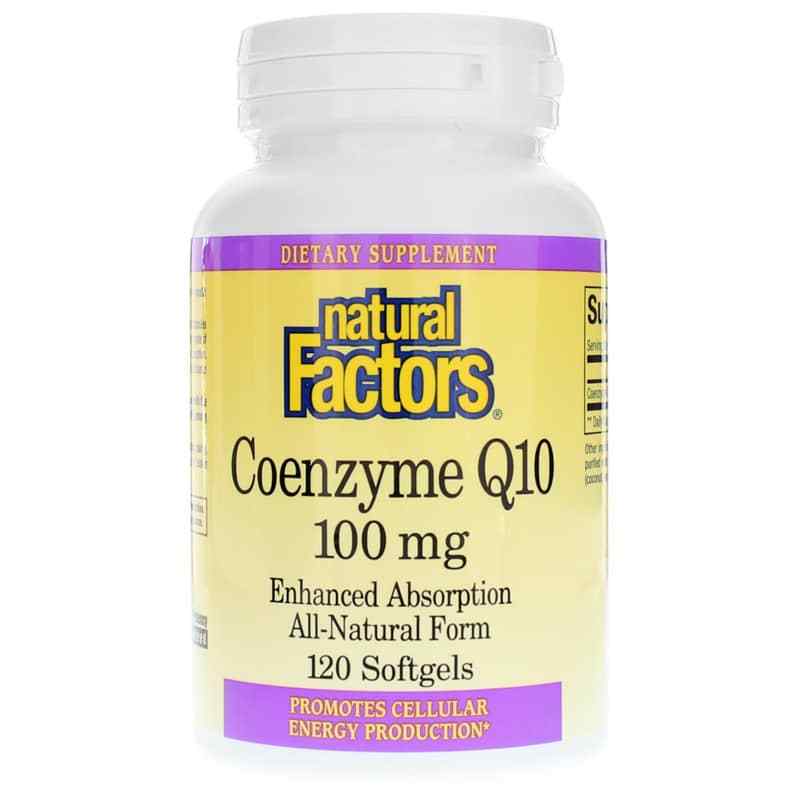 Coenzyme Q10 100 Mg, 120 Softgels, by Natural Factors