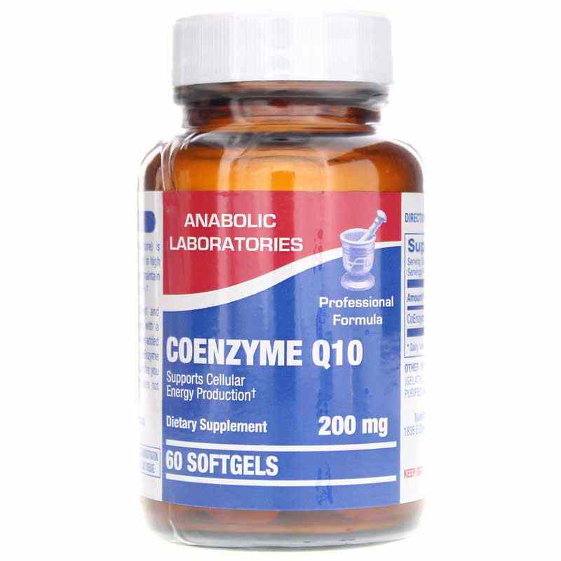 Coenzyme Q10 200 Mg, 60 Softgels, by Anabolic Laboratories