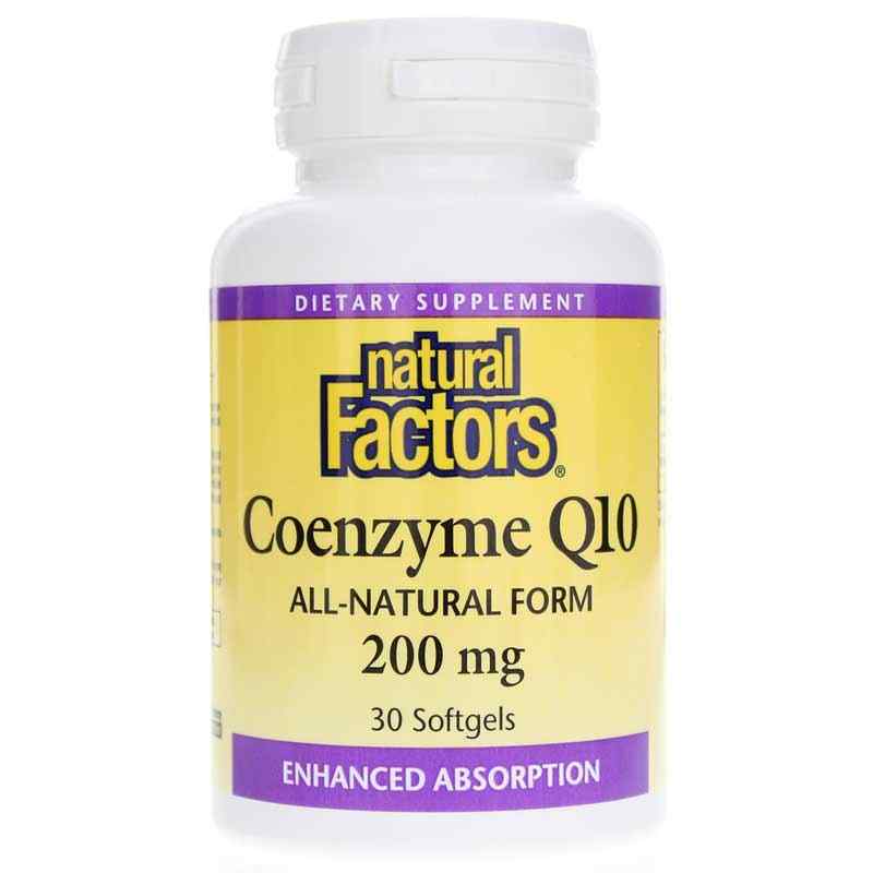 Coenzyme Q10 200 Mg, 30 Softgels, by Natural Factors