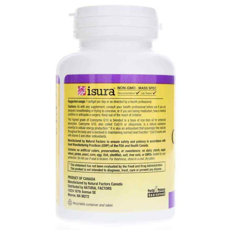 Coenzyme Q10 200 Mg, 30 Softgels, by Natural Factors, image #3