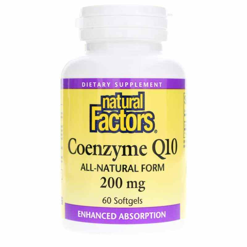 Coenzyme Q10 200 Mg, 60 Softgels, by Natural Factors
