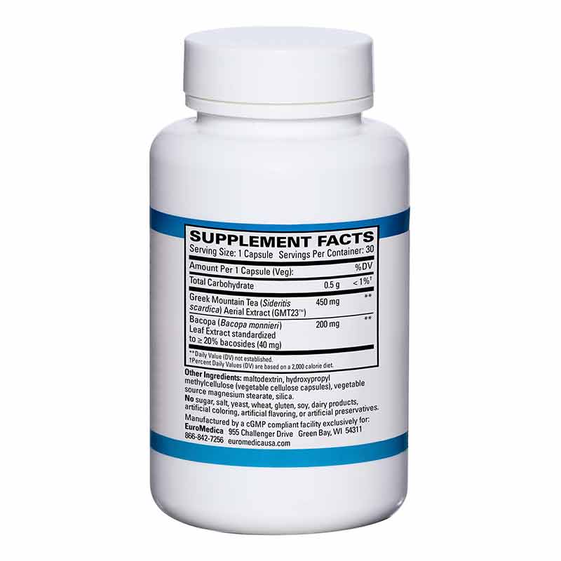 Cognitive Health Plus, 30 Capsules, by EuroMedica, image #2