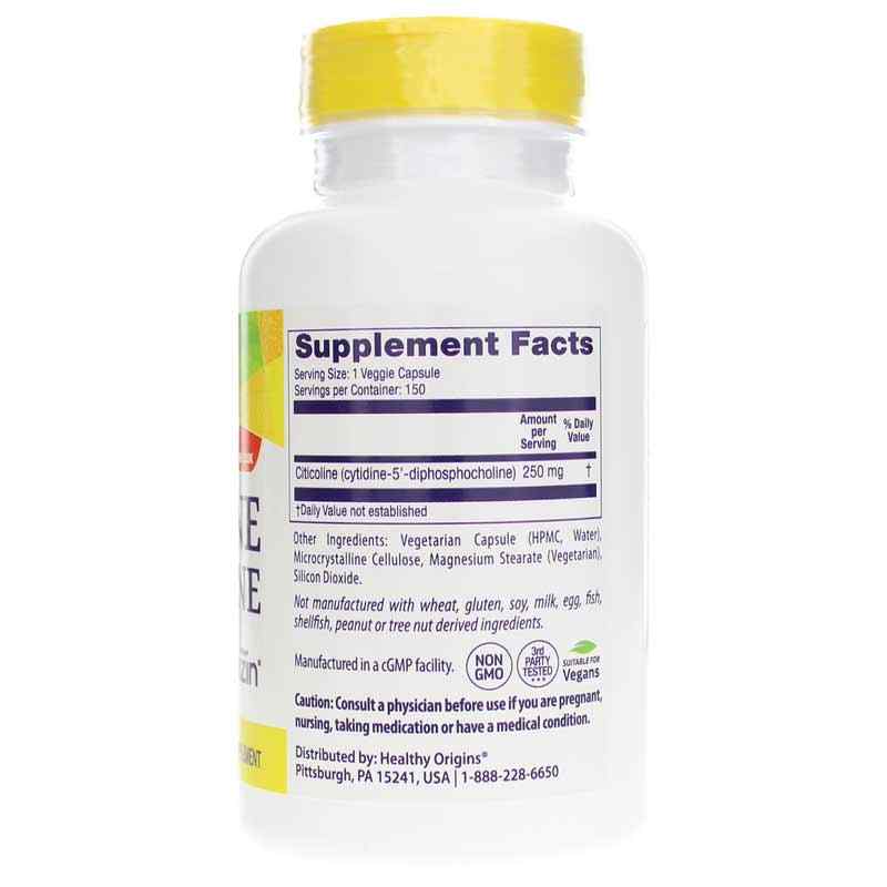Cognizin Citicholine 250 Mg, 150 Veg Capsules, by Healthy Origins, image #2