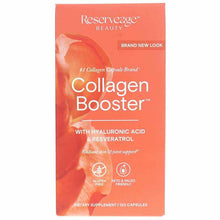 Collagen Booster with Hyaluronic Acid & Resveratrol, 120 Capsules, by Reserveage Nutrition