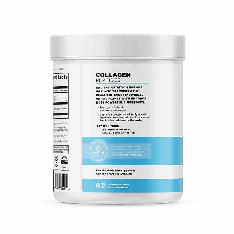 Collagen Peptides Powder, Unflavored, 28 Servings, by Ancient Nutrition, image #4