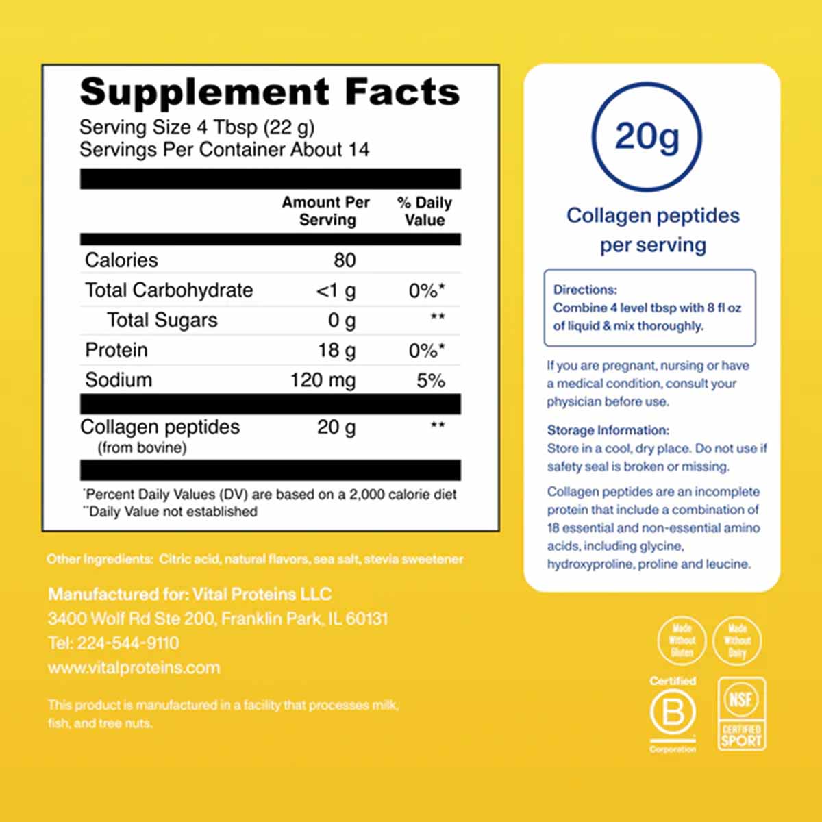 Collagen Peptides Powder, by Vital Proteins