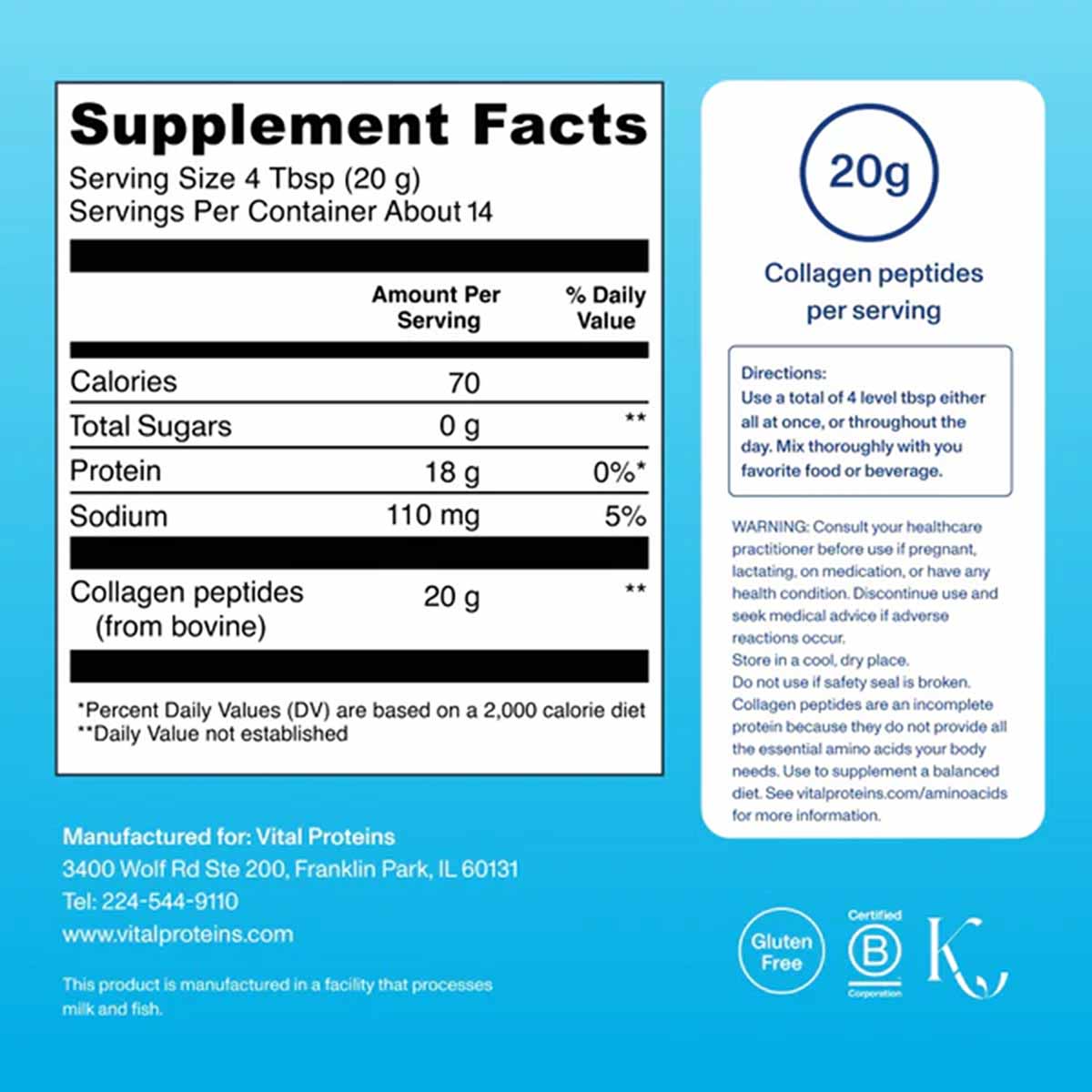 Collagen Peptides Powder, by Vital Proteins