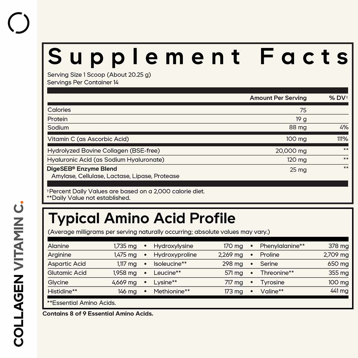 Collagen Vitamin C+ Powder, by Codeage