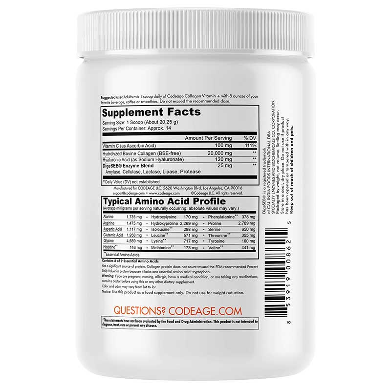 Collagen Vitamin C+ Powder, by Codeage, image #3