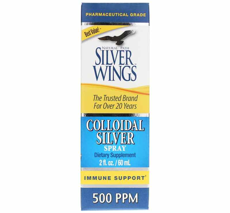 Colloidal Silver Spray 500 PPM, by Natural Path Silver Wings
