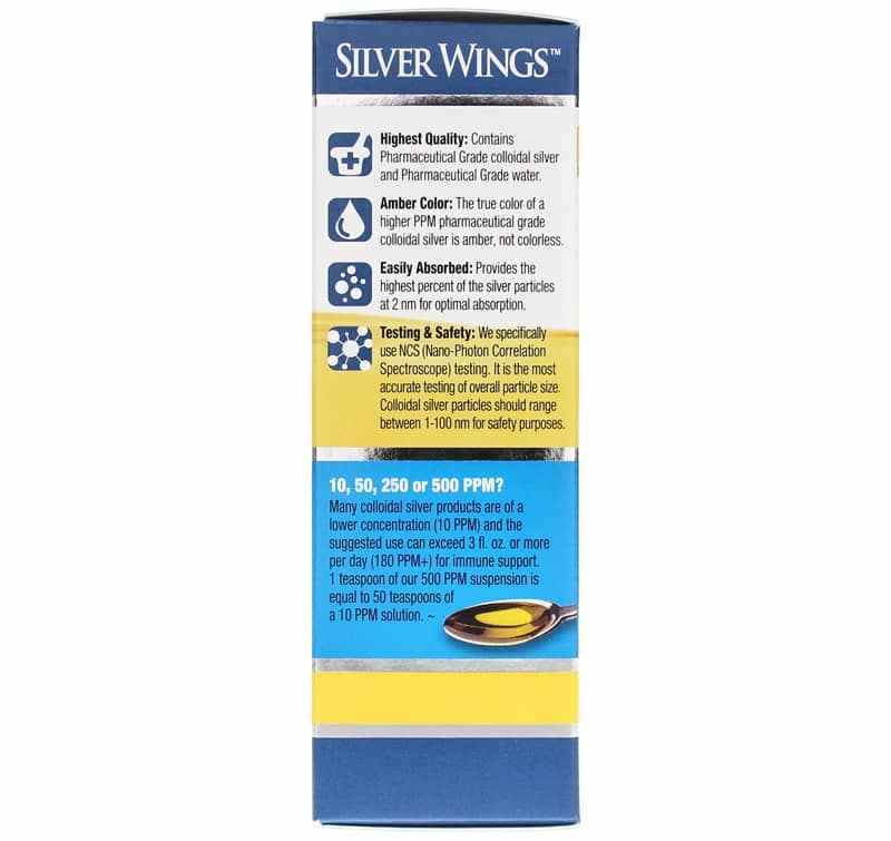Colloidal Silver Spray 500 PPM, by Natural Path Silver Wings, image #4