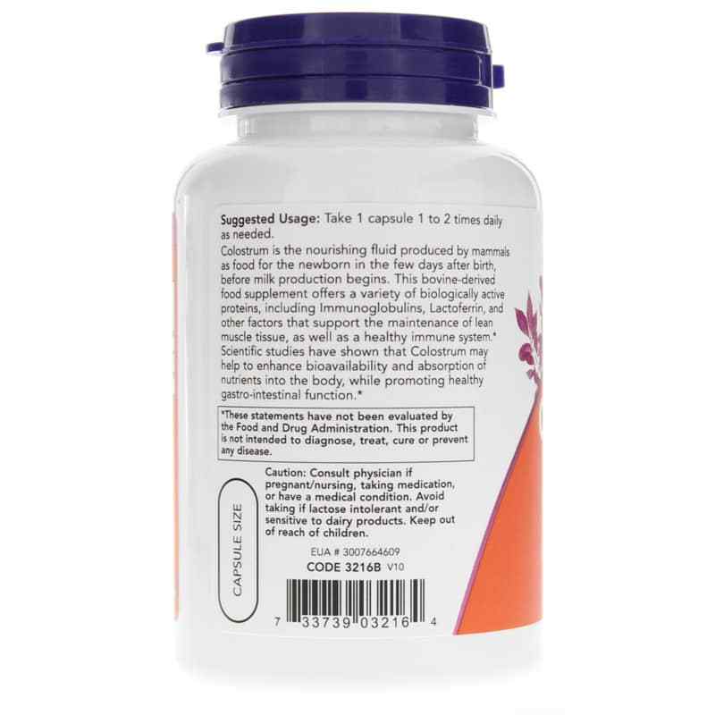 Colostrum 500 Mg, by NOW Foods, image #3