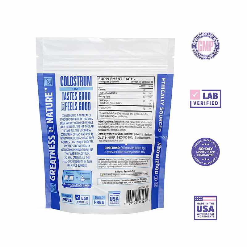 Colostrum Gummies, 60 Gummies, by Zhou Nutrition, image #2