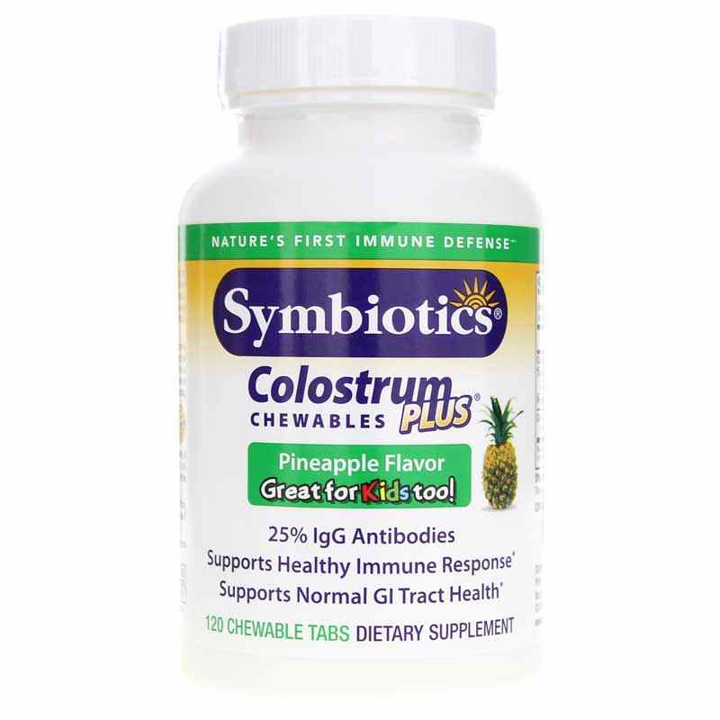 Colostrum Plus Chewables, Pineapple, by Symbiotics