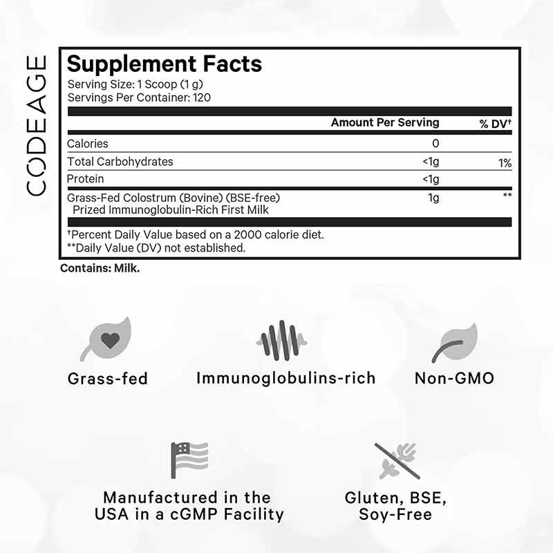 Colostrum Powder, Unflavored, by Codeage, image #2