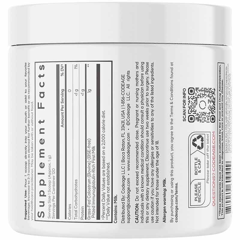 Colostrum Powder, Unflavored, by Codeage, image #9