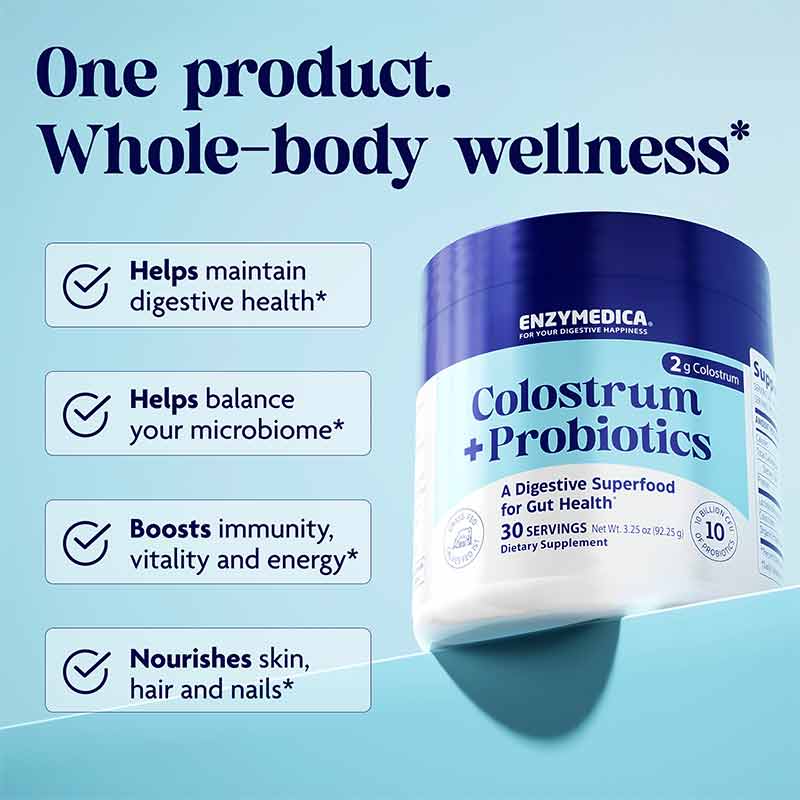 Colostrum + Probiotics, by Enzymedica, image #4