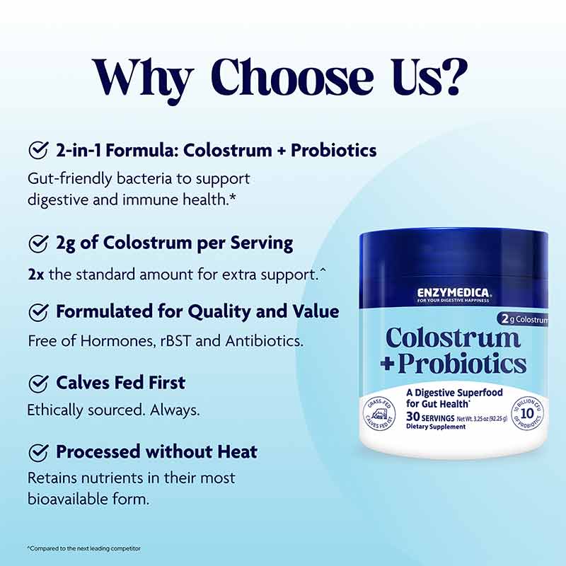 Colostrum + Probiotics, by Enzymedica, image #8