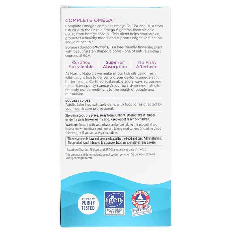 Complete Omega, 120 Softgels, by Nordic Naturals, image #3