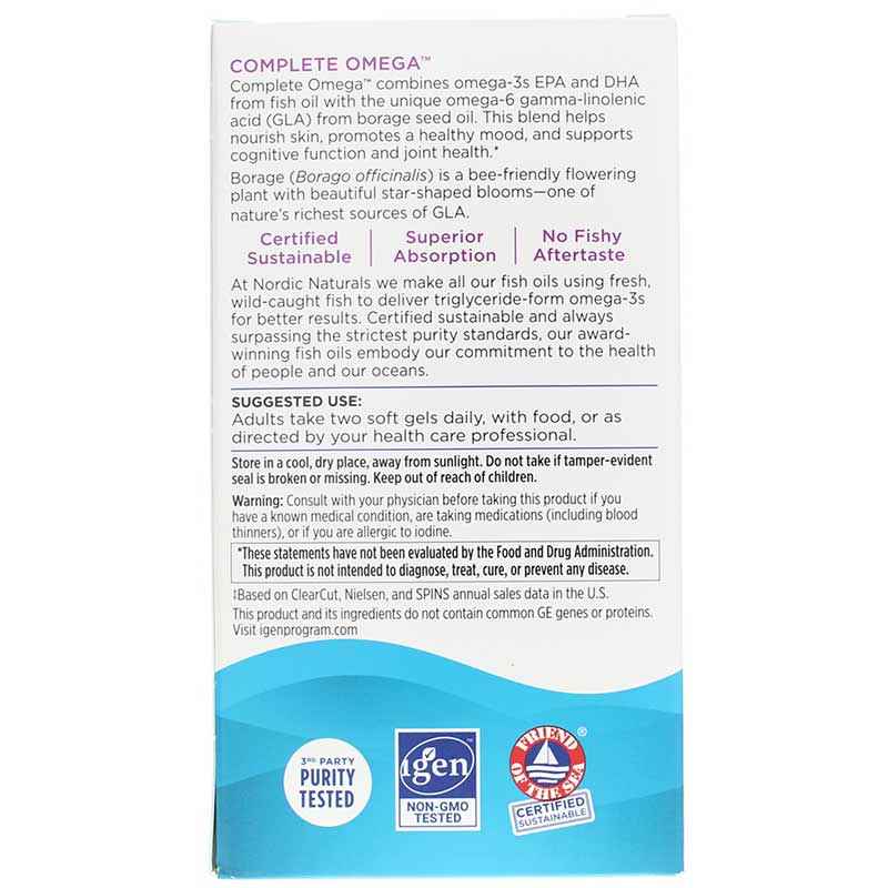 Complete Omega, 180 Softgels, by Nordic Naturals, image #3