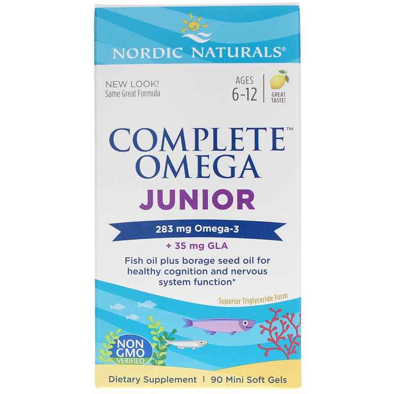 Complete Omega Junior, 90 Softgels, by Nordic Naturals