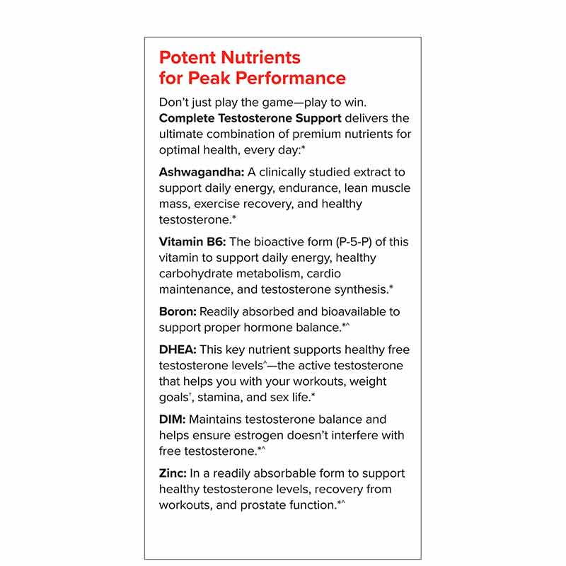 Complete Testosterone Support, 30 Capsules, by Terry Naturally, image #2