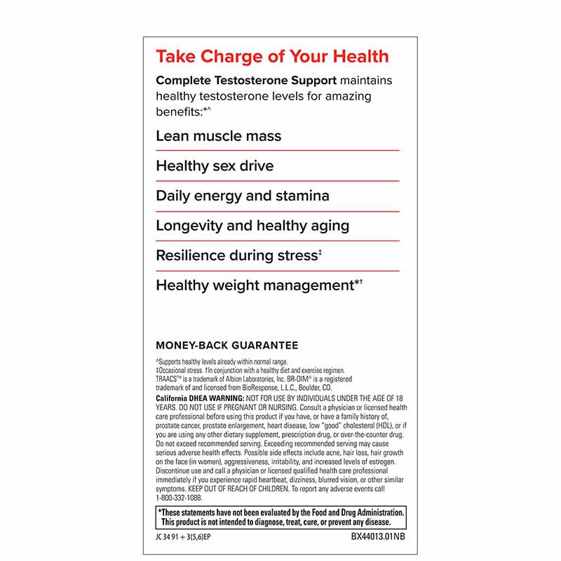 Complete Testosterone Support, 30 Capsules, by Terry Naturally, image #3