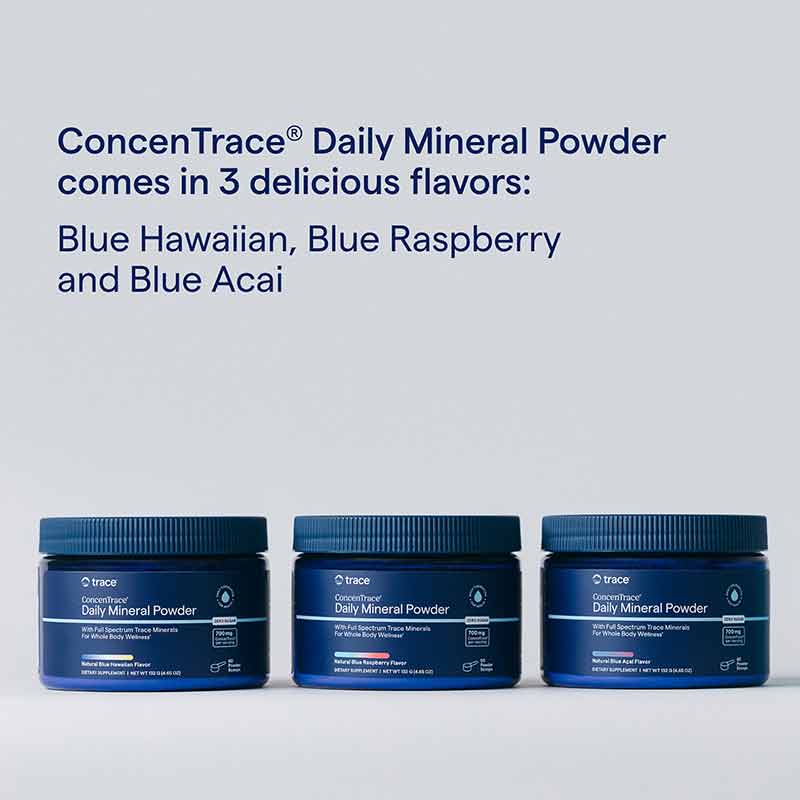 ConcenTrace Daily Mineral Powder, Blue Raspberry, 12 Oz, by Trace Minerals Research, image #6