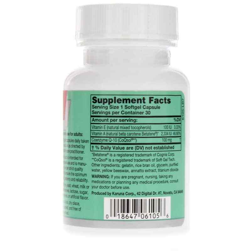 CoQ-10 100 Mg, 30 Softgels, by Karuna, image #3