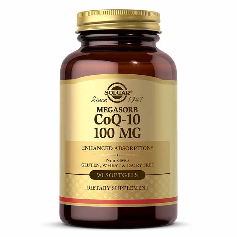 CoQ-10 100 Mg Megasorb, 90 Softgels, by Solgar
