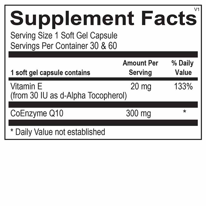 CoQ-10 300 Mg, 30 Softgels, by Ortho Molecular, image #2