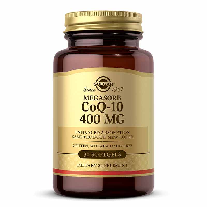CoQ-10 400 Mg Megasorb, 30 Softgels, by Solgar