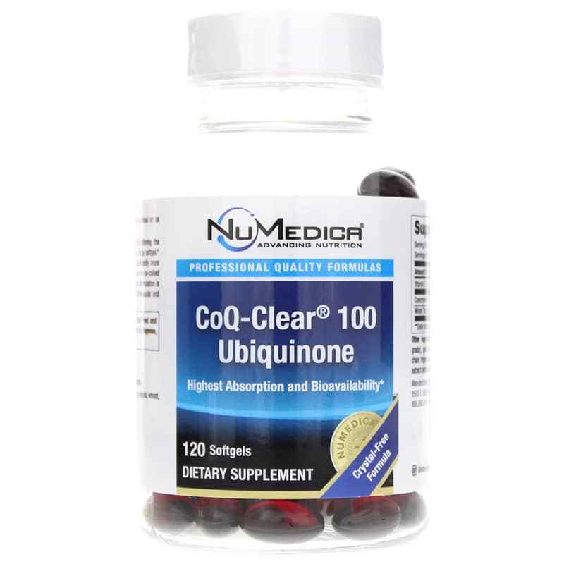 CoQ-Clear 100 Ubiquinone, 120 Softgels, by NuMedica