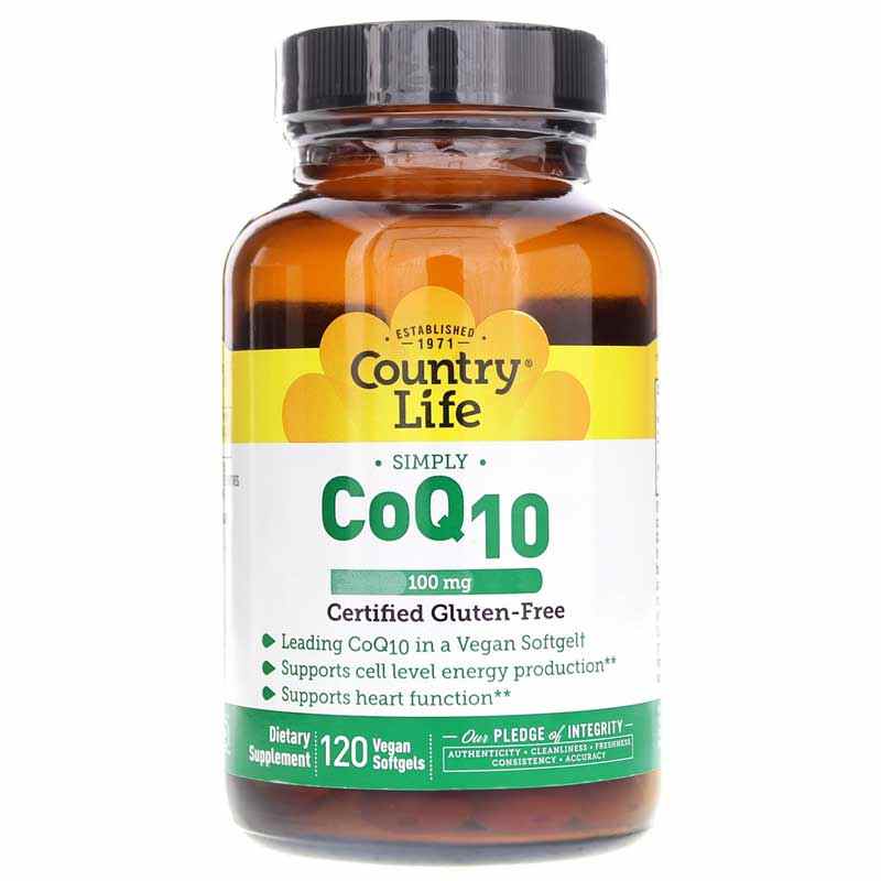CoQ10 100 Mg, 120 Vegan Softgels, by Country Life