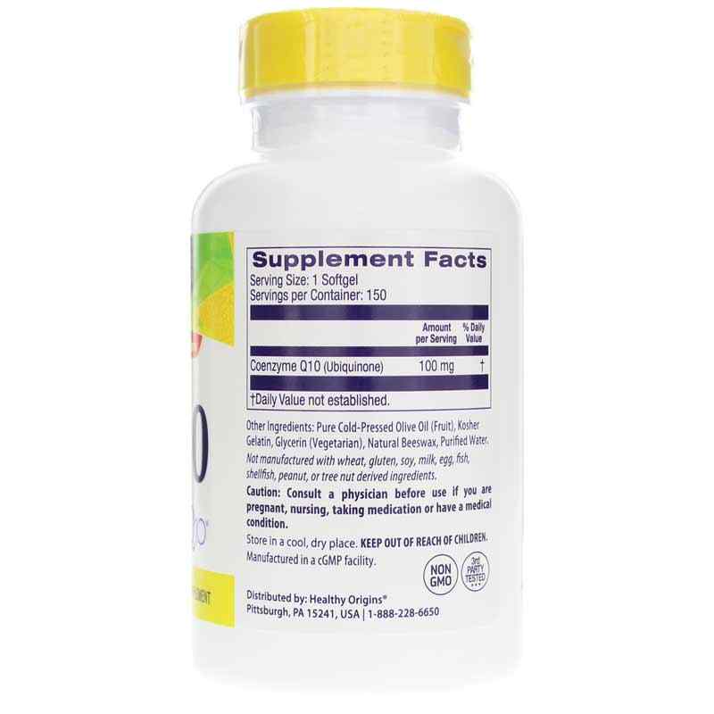 CoQ10 100 Mg, 150 Softgels, by Healthy Origins, image #2