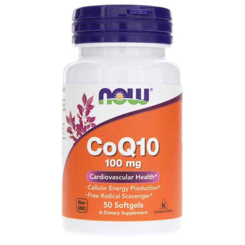 CoQ10 100 Mg Softgels, 50 Softgels, by NOW Foods