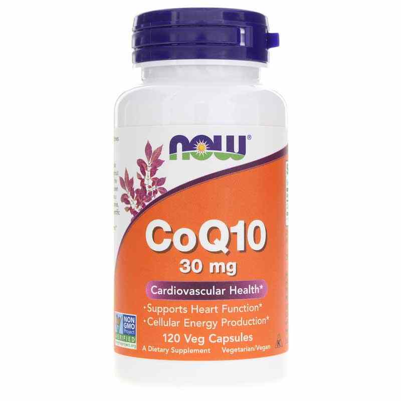CoQ10 30 Mg, 120 Veg Capsules, by NOW Foods